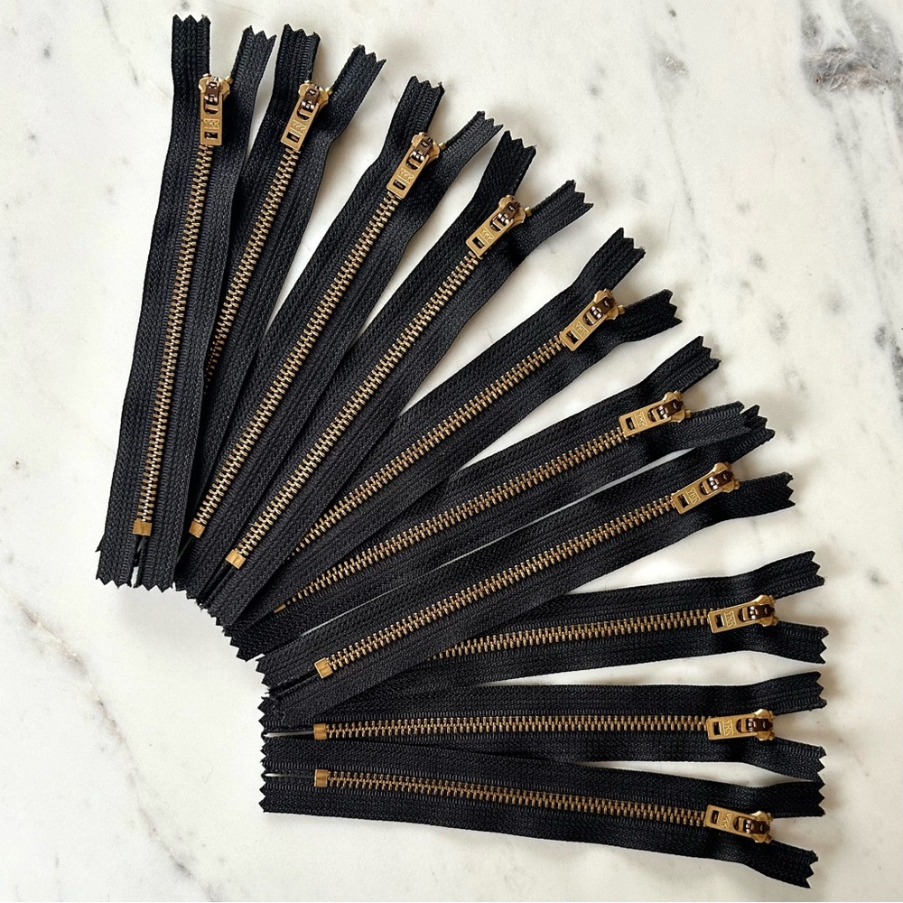 Set of 10_7” YKK Zippers